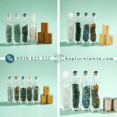 Chai thủy tinh đầu lăn đựng nước hoa, dầu gió 10ml