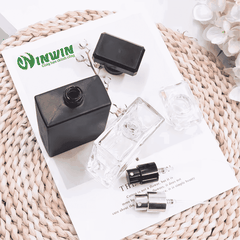 Chai thủy tinh đựng nước hoa 30ml 50ml 100ml dáng vuông cao