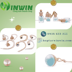 Chai thủy tinh đựng nước hoa treo xe hơi 4ml 5ml 6ml 7ml 9ml 10ml