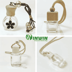 Chai thủy tinh đựng nước hoa treo xe hơi 5ml 6ml 8ml
