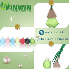 Chai thủy tinh đựng nước hoa treo xe hơi 8ml
