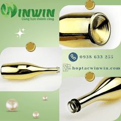 Chai thủy tinh mạ màu 750ml