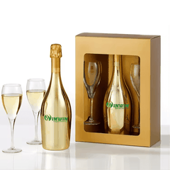 Chai thủy tinh mạ màu 750ml