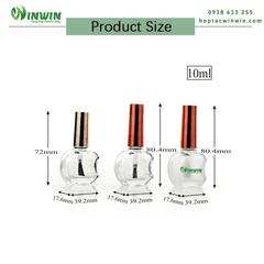 Chai thủy tinh đựng sơn móng tay 8ml 10ml