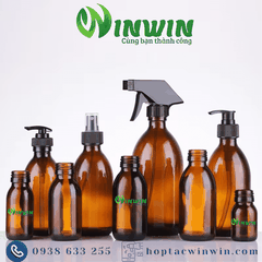 Chai thủy tinh đựng Syrup 30ml 60ml 125ml 150ml 200ml 250ml 300ml 500ml
