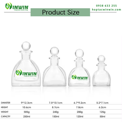 Chai thủy tinh đựng tinh dầu khuếch tán 50ml 120ml 150ml 250ml