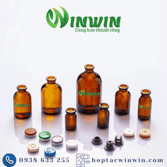 Chai thủy tinh đựng vaccine màu nâu 8ml 10ml 20ml 30ml 50ml 100ml