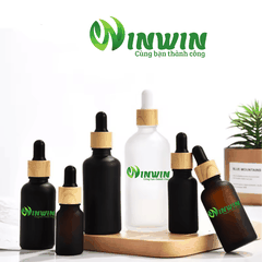Chai thủy tinh nhỏ giọt dáng tròn màu nâu mờ 5ml 10ml 15ml 20ml 30ml 50ml 100ml