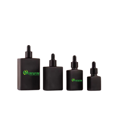 Chai thủy tinh nhỏ giọt dáng vuông 15ml 30ml 50ml 100ml màu đen