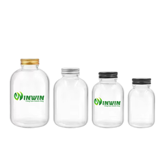 Chai thủy tinh tròn miệng vừa 150ml 250ml 350ml 500ml