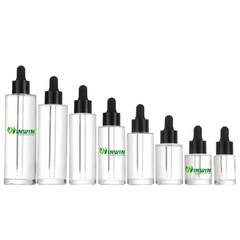 Chai thủy tinh vai phẳng màu trong 20ml - 250ml