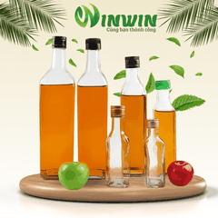 Chai thủy tinh vai vuông 100ml - 1000ml