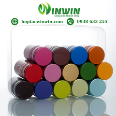 Nắp nhôm vặn 30mmx60mm màu tím