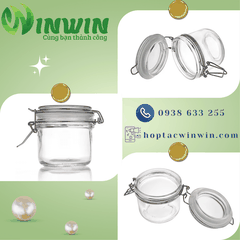 Hũ thủy tinh có nắp gài 150ml- 5L