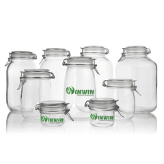 Hũ thủy tinh có nắp gài 150ml- 5L