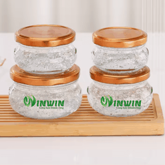 Hũ thủy tinh dáng bầu dẹp 80ml 100ml 150ml 200ml