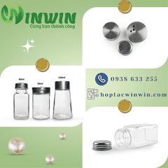Hũ thủy tinh đựng gia vị 80ml 90ml 100ml