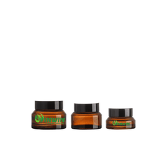 Hũ thủy tinh đựng mỹ phẩm 15g 30g 50g màu nâu