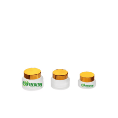 Hũ thủy tinh đựng mỹ phẩm 15g 30g 50g màu trắng mờ