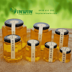 Hũ thủy tinh lục giác 45ml - 730ml