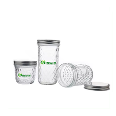 Hũ thủy tinh kim cương nắp nhôm 250ml 450ml 600ml