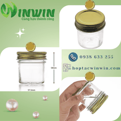 Hũ thủy tinh nắp nhôm size nhỏ