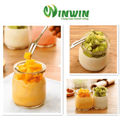 Hũ thủy tinh nắp nhựa 100ml 200ml