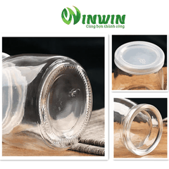Hũ thủy tinh nắp nhựa 100ml 200ml