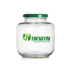 Hũ thủy tinh tròn size lớn 1500ml