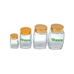 Hũ thủy tinh vuông 50ml 100ml 180ml 280ml 360ml 500ml 750ml