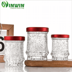 Hũ thủy tinh đáy sen cao 45ml 75ml 100ml 150ml