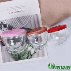 Hũ thủy tinh đáy sen thấp 50ml 75ml 100ml 150ml