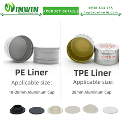 Nắp nhôm vặn 18mm - 28mm màu hồng