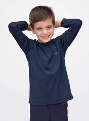 Áo Tập Bé Trai Thoát Nhiệt - Navy