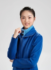 Áo Khoác Cashmere Thuần Khiết Nữ - Xanh Dương