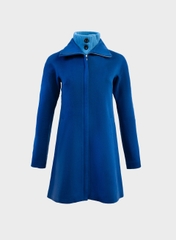 Áo Khoác Cashmere Thuần Khiết Nữ - Xanh Dương