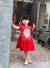 V242-Váy phối đỏ kèm Baby Three (10.20.173)