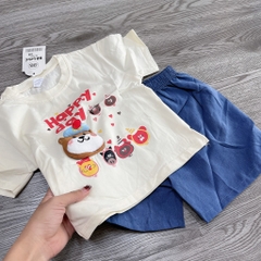 T449-Bộ cotton gấu quần xanh (08.18.247)