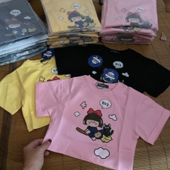 A418-Áo croptop cotton bé gái Hey (10.50kg)