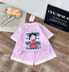 G813-Bộ bé gái pha ren (18.35kg)