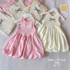 V409-Váy cotton SN nơ bí phồng (10.22kg)