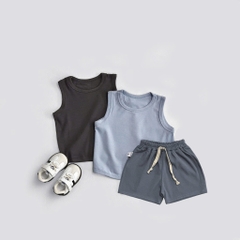 Q150-Quần đùi cotton zip rút dây