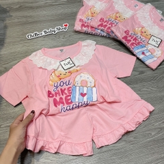 G895-Bộ cộc cotton bèo Happy (18.26kg)
