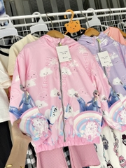 K051-Áo khoác gió QC 2 lớp Elsa đại
