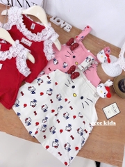 G533-Set yếm quần Kitty đỏ (11.28.284)