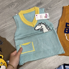 K058-Áo gile len cổ viền QC