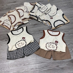 T695-Bộ balo cotton gấu Hey boys (08.16kg)