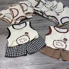 T695-Bộ balo cotton gấu Hey boys (08.16kg)