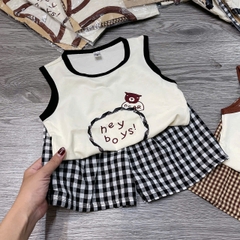 T695-Bộ balo cotton gấu Hey boys (08.16kg)