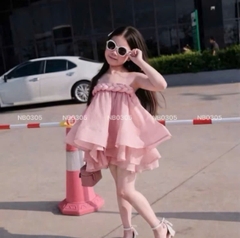 V430-Váy tơ xoắn thừng xoè Kem (10.30kg)
